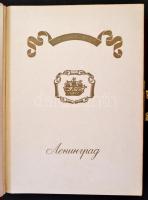 Régi fényképalbum "Leningrad" felirattal, sok férőhellyel, bársonykötésben