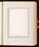 Régi fényképalbum "Leningrad" felirattal, sok férőhellyel, bársonykötésben