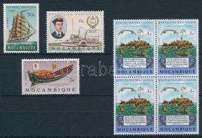 1963-1997 Hajó motívum 3 db klf blokk + 7 db bélyeg, 1963-1997 Ships 3 blocks + 7 stamps