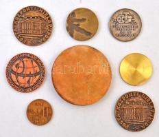 8db-os, nagyrészt magyar emlékérem és plakett tétel T:vegyes