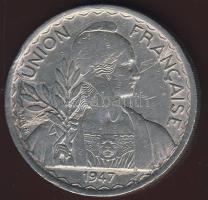 Francia Indokína 1947. 1P ritkább variáns T:3