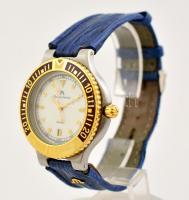 Maurice Lacroix 92338 quartz karóra, működik, bőr szíjjal, eredeti tokjában