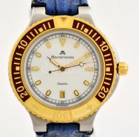 Maurice Lacroix 92338 quartz karóra, működik, bőr szíjjal, eredeti tokjában