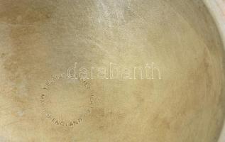 Yeoman ezüstözött alpakka korsó, gravírozott angol szöveggel, jelzett, m:13 cm