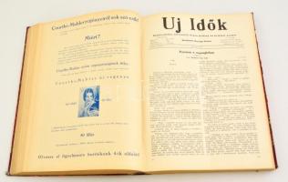 1930 Uj Idők. XXXVI évfolyam első fele bekötve Szerk.: Herczeg Ferenc. Félvászon-kötésben