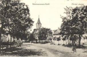 Balatonszemes, Fő tér, templom. Tényi Kálmán 35. 1913.