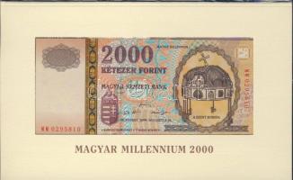 2000. 2000Ft "Millenium" T:I Eredeti bontatlan díszcsomagolásban!