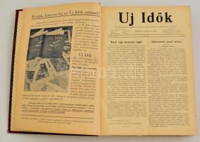1938 Uj Idők. XLIV:. évfolyam első fele bekötve Szerk.: Herczeg Ferenc. Félvászon-kötésben