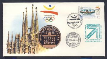 1992. "Barcelona" emlékérem érmés borítékon T:PP Csak 10.000db!