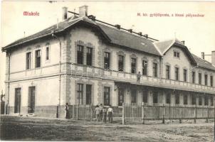1914 Miskolc, M. kir. gyűjtőposta, tiszai pályaudvar, vasútállomás (EK)