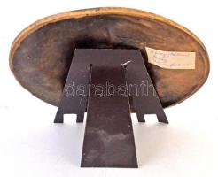 György Albert (1949-) 1986. "Ady 1877-1919" Br emlékplakett, fém tartóval. (145mm) T:2