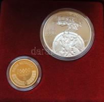 1996. 20.000Ft Au 6,982g + 2000Ft Ag "Honfoglalás" párban T:PP Eredeti díszdobozban, tanús...