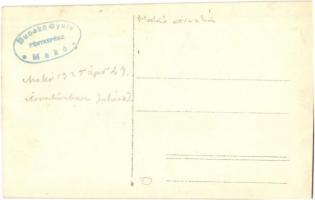 1925 Makó, Árvaház, lányok csoportképe fonószékekkel. Bucskó Gyula photo