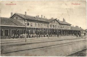 Szabadka, Subotica; Vasútállomás / railway station (EK)