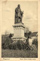 Nagyvárad, Oradea; Szent László király szobra / statue 1942 Szent László ünnepi hét Nagyváradon So. Stpl