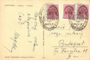 Nagyvárad, Oradea; Szent László király szobra  / statue "1942 Szent László ünnepi hét Nagyvárad...