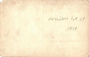 1941 Budapest VII. Erzsébet körút 31.  Royal Varieté színház, Comp. Collini autóbusza, automobil, sö...