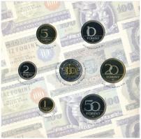 2006. 1Ft-100Ft (8xklf) forgalmi sor szettben, benne 1946-os 1Ft Ag "Hatvanéves a Forint" ...