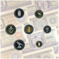 2006. 1Ft-100Ft (8xklf) forgalmi sor szettben, benne 1946-os 1Ft Ag "Hatvanéves a Forint" ...