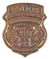 DN "POLICE - ORFK Rendészeti Szervek Kiképzőközpontja"  fém sapkajelvény (45,5x56mm) T:1-