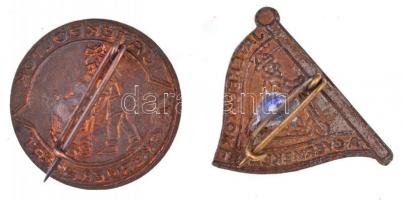 DN "Játékboltok a Gyermekekért" festett jelvény (2xklf) T:1-