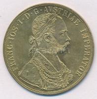 Ausztria 1873. 4 Dukát fém hamisítvány (fake coin) T:1-