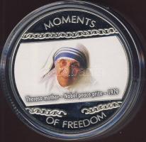 Libéria 2004. 10$ "Szabadság pillanatai-Teréz anya" T:PP Tanúsítvánnyal!