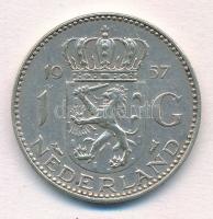 Hollandia 1957. 1G Ag "I. Julianna" T:2 
Netherlands 1957. 1 Gulden Ag "Juliana&quot...