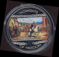 Libéria 2004. 10$ "Szabadság pillanatai-Simon Bolivar" T:PP Tanúsítvánnyal!