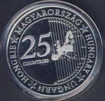 Modern emlékérem "Euró fantázia-Szent Korona" Ag 20,7g T:PP Csak 2000db! RR!!