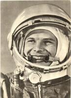 4 db MODERN szovjet űrhajós motívumlap / 4 modern Soviet astronauts motive cards