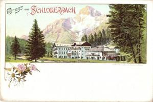 Carbonin, Schluderbach (Südtirol); Alex J. Klein floral litho