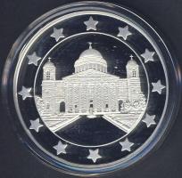 Modern emlékérem "Euró fantázia-Esztergomi Bazilika" Ag 20,7g T:PP Csak 2000db! RR!!