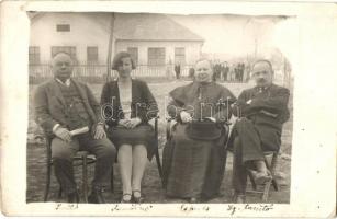 1929 Csejkő, Cajkov; a település elöljárói és a pap / aldermen with priest. photo (EK)