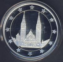 Modern emlékérem "Euró fantázia-Szegedi fogadalmi templom" Ag 20,7g T:PP Csak 2000db! RR!!