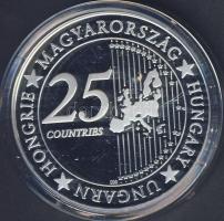 Modern emlékérem "Euró fantázia-kócsag" Ag 20,7g T:PP Csak 2000db! RR!!