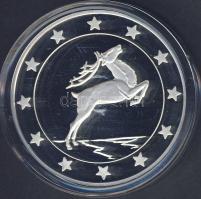 Modern emlékérem "Euró fantázia-szarvas" Ag 20,7g T:PP Csak 2000db! RR!!