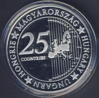 Modern emlékérem "Euró fantázia-virág-motívum" Ag 20,7g T:PP Csak 2000db! RR!!