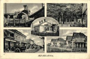 Aknaszlatina, Slatinské Doly, Solotvyno; Ferenc és Lajos bánya / mines - 2 db régi képeslap / 2 pre-...