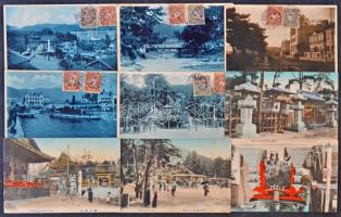 Kb. 205 db régi családi fotó és régi városképes lap (főleg magyar, lengyel és japán) / Cca. 205 pre-1945 family photos and town-view postcards (mainly Hungarian, Polish and Japanese)