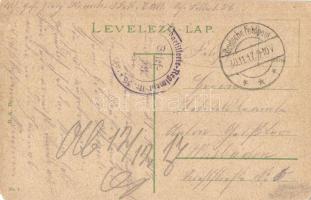 1917 Budapest VII. Keleti (Központi) pályaudvar, Baross szobor + Deutsche Feldspot (EK)