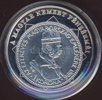 1896. 1K Ag "Millenium" modern utánverete "A magyar nemzet pénzérméi" T:PP
