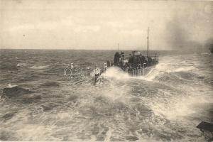 SMS Seehund, az Osztrák-Magyar Monarchia első torpedónaszádja / SM Hochseetorpedoboot Seehund. Phot. Alois Beer, Verlag F. W. Schrinner 1908 / K.u.K. Kriegsmarines first torpedo boat