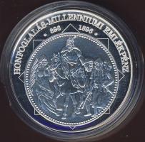 1896. 1K Ag "Millenium" modern utánverete "A magyar nemzet pénzérméi" T:PP