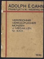 1930. Adolph Kahn - híres német kereskedő eladási listája