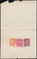 Orvosi tárgyú levél 1923-ból hátoldalon okmánybélyegekkel