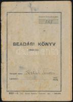 1951 Köchler Sándor (Szederkény) termelő beadási könyve + szállítási szerződés. éy egyéb beszolgálta...