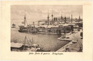 Polo, Porto di guerra / K.u.K. Kriegsmarine Kriegshafen / Austro-Hungary Navy port + K.u.k. Marinefeldpostamt