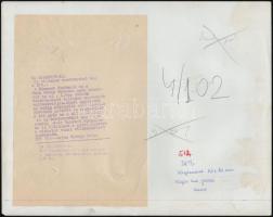 cca 1960-1970 Ludas, Ganz-MÁVAG Ward-Leonard típusú villamos mozdonya, feliratozott sajtófotó, 23,5×...