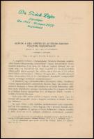 cca 1935 Bakony, Vértes, Várpalota környékével foglalkozó tanulmányok kolligátuma. 6 tanulmány, kiha...